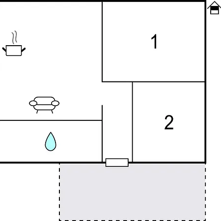 Lägenhet In With Kitchen